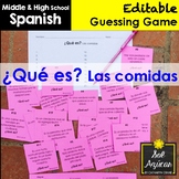 Spanish Task Cards - ¿Qué es? Las Comidas - Food Vocabulary Game