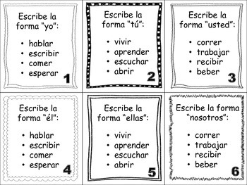Spanish Preterite Regular Verbs Task Cards By World Language