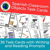 Spanish Classroom Objects Task Cards, Vocabulary