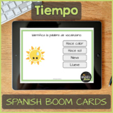 Spanish Task Cards about weather & seasons for Boom Learni