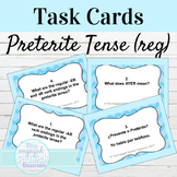 Spanish Preterite Tense Task Cards for Regular Verbs