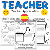 Spanish Teacher Appreciation Day - Happy Thank You Colorin