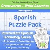 Spanish Crosswords and Word Searches Puzzle Pack #1: Techn