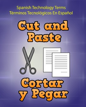 Preview of Spanish Techonology Term - Cut and Paste