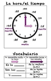 Spanish Telling Time Poster (La hora)