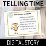 How to Tell Time in Spanish CI Story with Listening Boom Cards