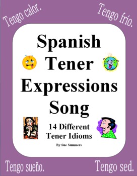 Preview of Spanish Tener Expressions Song With Actions - Tengo Suerte