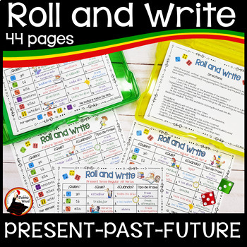 Preview of Spanish Present Past & Future Tenses AR ER IR Verbs Worksheets Games