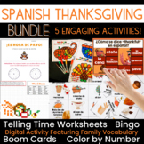 Spanish Thanksgiving Activities Bundle | Día de Acción de Gracias