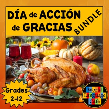 Preview of SPANISH THANKSGIVING ACTIVITIES BUNDLE ⭐ Día de Acción de Gracias ⭐Spanish Games