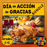 SPANISH THANKSGIVING ACTIVITIES BUNDLE ⭐ Día de Acción de 