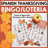 Spanish Thanksgiving Activity - No-Prep Printable Bingo Game