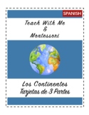 SPANISH The Continents: 3 Part Cards