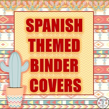 Preview of Spanish Themed Binder Covers
