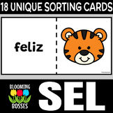 Spanish Tiger SEL and ESL Emotions Matching Cards