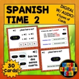 Spanish Time Boom Cards Level 2, Digital Boom Cards Spanis