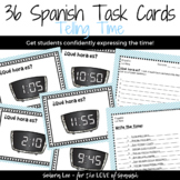 Telling Time in Spanish - Spanish Task Cards - La Hora