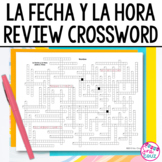 Spanish Time and Date La Fecha y La Hora Crossword