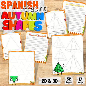 Bundle de trabajos 2D y 3D| 2D & 3D shape worksheets in English and Spanish