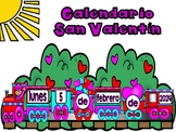 Spanish Valentine Train Calendar  - Tren Calendario De San