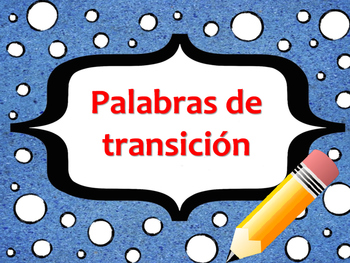 Preview of Spanish Transition Words Aligned to Text Structures