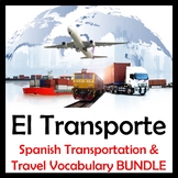 Spanish Transportation - Vocabulary Activities, Games, Pre