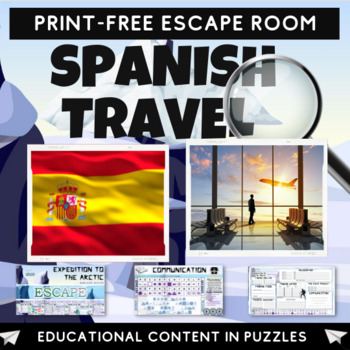 Preview of Spanish - Travel Escape Room
