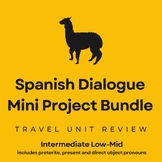 Spanish Travel Unit Mini Project Bundle