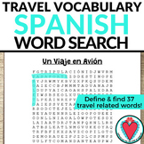End of Year Spanish Travel Unit Spanish Word Search Airpor