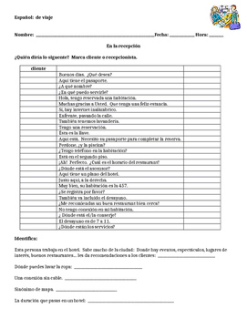 spanish travel vocabulary warm up who would say by the spanish senora