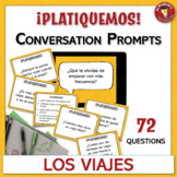 Spanish Travel and Vacation Conversation Prompts - 72 Leve