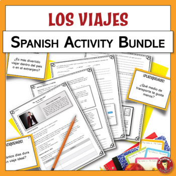 Preview of Spanish Travel and Vacations Activity Bundle - Los viajes y las vacaciones