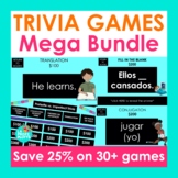 Spanish Games MEGA Bundle | Spanish Grammar Spanish Vocabu