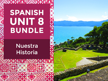 Preview of Spanish Unit 8 Bundle: Nuestra Historia - History of the Spanish-Speaking World