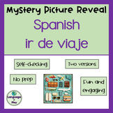 Spanish Vacation Ir de Viaje Vocabulary Mystery Picture Re