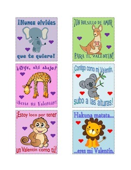 Spanish Valentine Cards by Maestra Mariposa | Teachers Pay Teachers
