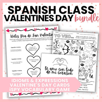 Preview of Spanish Valentine's Day Activities BUNDLE | Día de San Valentín