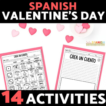 Preview of Spanish Valentine's Day Activities Bundle Día de Amor y Amistad