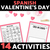 Spanish Valentine's Day Activities Bundle Día de Amor y Amistad