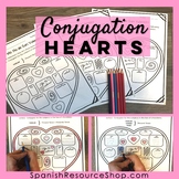 Spanish Valentine's Day Conjugation Hearts_Editable for Any Tense