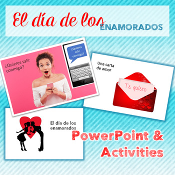 Preview of Spanish Valentine's Day El día de los enamorados PowerPoint and INB Activities