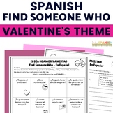 Spanish Class Valentine's Day Find Someone Who Spanish Spe