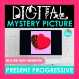 Spanish Valentine's Day Present Progressive Mystery Pictur