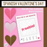 Spanish Valentine's Day Printable Word Search | Día de San