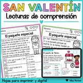 Spanish Valentine's Day Reading Comprehension | Lecturas d