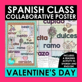 Spanish Valentine's Day Vocabulary Collaborative Poster an