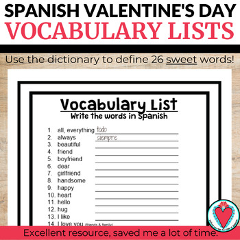 Valentine's Day Sampler for Lower Elementary (English and Spanish)