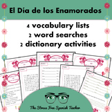 Spanish Valentine's Day Vocabulary Lists Word Searches and