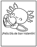 Spanish Valentines Cards Coloring Sheets - Día de San Valentín