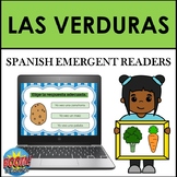Spanish Vegetables Emergent Readers: Las Verduras BOOM CARDS